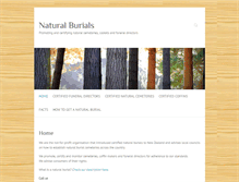 Tablet Screenshot of naturalburials.co.nz